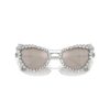 2-in-1 clip-on zonnebril, opvallend, cat-eye-vorm, Sk7011, wit 2-in-1 clip-on zonnebril, opvallend, cat-eye-vorm, Sk7011, wit