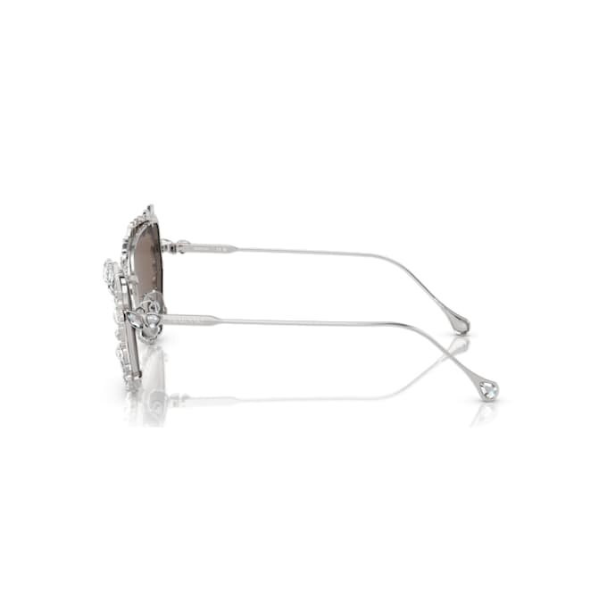2-in-1 clip-on zonnebril, opvallend, cat-eye-vorm, Sk7011, wit 2-in-1 clip-on zonnebril, opvallend, cat-eye-vorm, Sk7011, wit