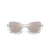 2-in-1 clip-on zonnebril, opvallend, cat-eye-vorm, Sk7011, wit 2-in-1 clip-on zonnebril, opvallend, cat-eye-vorm, Sk7011, wit