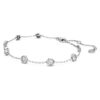 Achtkantige armband met in het laboratorium gekweekte diamanten 0,8 karaat in totaal, ronde vorm, sterlingzilver