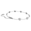 Achtkantige armband met in het laboratorium gekweekte diamanten 0,8 karaat in totaal, ronde vorm, sterlingzilver