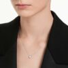 Achtkantige hanger met in het laboratorium gekweekte diamanten 0,5 ct totaal, achtkantige vorm, 14K witgoud