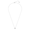 Achtkantige hanger met in het laboratorium gekweekte diamanten 0,5 ct totaal, achtkantige vorm, 14K witgoud