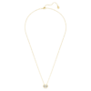 Achtkantige hanger met in het laboratorium gekweekte diamanten van 1,0 karaat in totaal, achtkantige vorm, 14K geelgoud