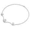 Achtkantige ketting met in het laboratorium gekweekte diamanten 19,90 karaat totaal, achtkantige vorm, 18-karaats witgoud