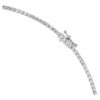 Achtkantige ketting met in het laboratorium gekweekte diamanten 19,90 karaat totaal, achtkantige vorm, 18-karaats witgoud