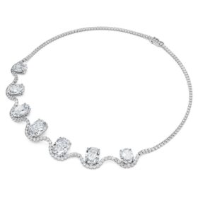 Achtkantige ketting met in het laboratorium gekweekte diamanten 37,70 karaat in totaal, achtkantige vorm, 18-karaats witgoud Achtkantige ketting met in het laboratorium gekweekte diamanten 37,70 karaat in totaal, achtkantige vorm, 18-karaats witgoud