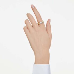 Achtkantige ring met in het laboratorium gekweekte diamanten 1,0 ct in totaal, achthoekige vorm, 14-karaats geelgoud
