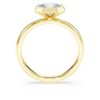 Achtkantige ring met in het laboratorium gekweekte diamanten, 1,0 karaat in totaal, achthoekige vorm, 14-karaats geelgoud