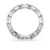 Achtkantige ring met in het laboratorium gekweekte diamanten 2,4 karaat in totaal, achthoekige vorm, 14K witgoud Achtkantige ring met in het laboratorium gekweekte diamanten 2,4 karaat in totaal, achthoekige vorm, 14K witgoud