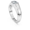 Achtkantige ring met in het laboratorium gekweekte diamanten van in totaal 1,0 karaat, achthoekige vorm, 14-karaats witgoud Achtkantige ring met in het laboratorium gekweekte diamanten van in totaal 1,0 karaat, achthoekige vorm, 14-karaats witgoud