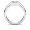 Achtkantige ring met in het laboratorium gekweekte diamanten van in totaal 1,0 karaat, achthoekige vorm, 14-karaats witgoud Achtkantige ring met in het laboratorium gekweekte diamanten van in totaal 1,0 karaat, achthoekige vorm, 14-karaats witgoud