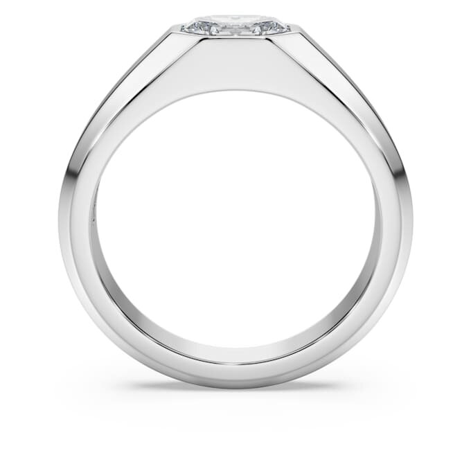 Achtkantige ring met in het laboratorium gekweekte diamanten van in totaal 1,0 karaat, achthoekige vorm, 14-karaats witgoud Achtkantige ring met in het laboratorium gekweekte diamanten van in totaal 1,0 karaat, achthoekige vorm, 14-karaats witgoud