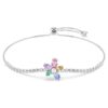 Ariana Grande X Swarovski-armband met gemengde slijpvormen, bloem, veelkleurig, gerhodineerd Ariana Grande X Swarovski-armband met gemengde slijpvormen, bloem, veelkleurig, gerhodineerd