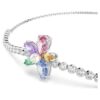 Ariana Grande X Swarovski-armband met gemengde slijpvormen, bloem, veelkleurig, gerhodineerd Ariana Grande X Swarovski-armband met gemengde slijpvormen, bloem, veelkleurig, gerhodineerd