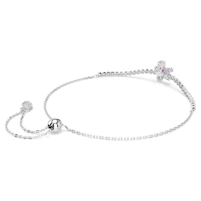 Ariana Grande X Swarovski-armband met gemengde slijpvormen, bloem, veelkleurig, gerhodineerd Ariana Grande X Swarovski-armband met gemengde slijpvormen, bloem, veelkleurig, gerhodineerd