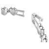 Ariana Grande X Swarovski-armband met gemengde slijpvormen, hartjes, wit, gerhodineerd Ariana Grande X Swarovski-armband met gemengde slijpvormen, hartjes, wit, gerhodineerd