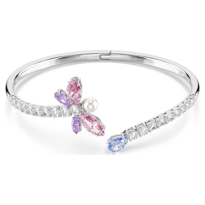 Ariana Grande X Swarovski-armband met gemengde slijpvormen, libelle, veelkleurig, gerhodineerd Ariana Grande X Swarovski-armband met gemengde slijpvormen, libelle, veelkleurig, gerhodineerd