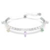Ariana Grande X Swarovski-armband met gemengde slijpvormen, veelkleurig, gerhodineerd Ariana Grande X Swarovski-armband met gemengde slijpvormen, veelkleurig, gerhodineerd