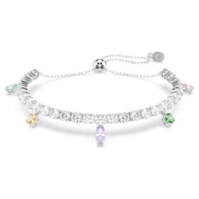 Ariana Grande X Swarovski-armband met gemengde slijpvormen, veelkleurig, gerhodineerd Ariana Grande X Swarovski-armband met gemengde slijpvormen, veelkleurig, gerhodineerd