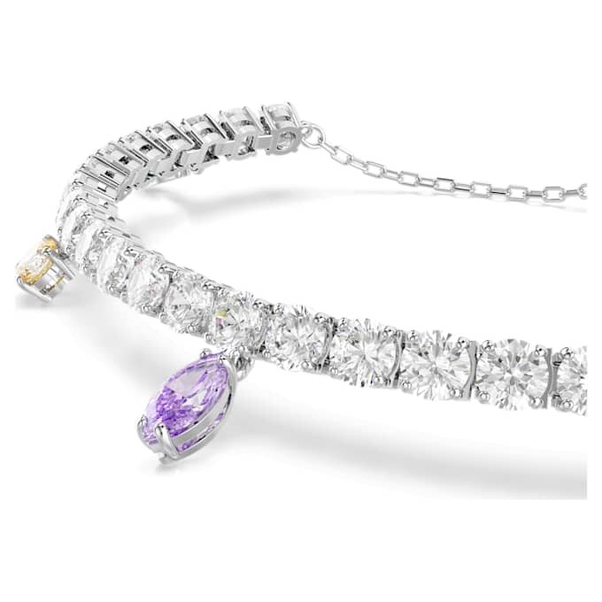 Ariana Grande X Swarovski-armband met gemengde slijpvormen, veelkleurig, gerhodineerd Ariana Grande X Swarovski-armband met gemengde slijpvormen, veelkleurig, gerhodineerd