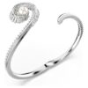 Ariana Grande X Swarovski-armband met kristallen parel, baguette-slijpsel, wit, gerhodineerd Ariana Grande X Swarovski-armband met kristallen parel, baguette-slijpsel, wit, gerhodineerd