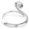 Ariana Grande X Swarovski-armband met kristallen parel, baguette-slijpsel, wit, gerhodineerd Ariana Grande X Swarovski-armband met kristallen parel, baguette-slijpsel, wit, gerhodineerd