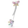 Ariana Grande x Swarovski-broche met gemengde slijpvormen, libelle, veelkleurig, gerhodineerd