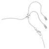 Ariana Grande X Swarovski choker met kristallen parel, ronde slijpvorm, wit, gerhodineerd