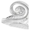 Ariana Grande X Swarovski-haarspeld met baguette-slijpsel, wit, gerhodineerd Ariana Grande X Swarovski-haarspeld met baguette-slijpsel, wit, gerhodineerd