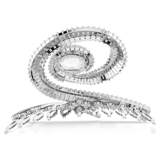 Ariana Grande X Swarovski-haarspeld met baguette-slijpsel, wit, gerhodineerd Ariana Grande X Swarovski-haarspeld met baguette-slijpsel, wit, gerhodineerd