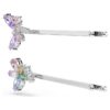 Ariana Grande X Swarovski haarspeld met gemengde slijpvormen, libelle, bloem, veelkleurig, gerhodineerd Ariana Grande X Swarovski haarspeld met gemengde slijpvormen, libelle, bloem, veelkleurig, gerhodineerd