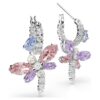 Ariana Grande X Swarovski hangende oorbellen met gemengde slijpvormen, libelle, veelkleurig, gerhodineerd