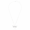 Ariana Grande X Swarovski hanger en broche met kristallen parel, gemengde slijpvormen, libelle, wit, gerhodineerd