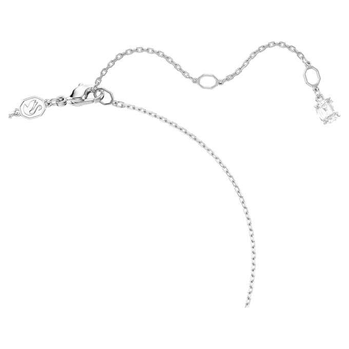 Ariana Grande X Swarovski hanger met gemengde slijpvormen, hart, wit, gerhodineerd Ariana Grande X Swarovski hanger met gemengde slijpvormen, hart, wit, gerhodineerd