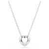 Ariana Grande X Swarovski hanger met gemengde slijpvormen, hart, wit, gerhodineerd Ariana Grande X Swarovski hanger met gemengde slijpvormen, hart, wit, gerhodineerd