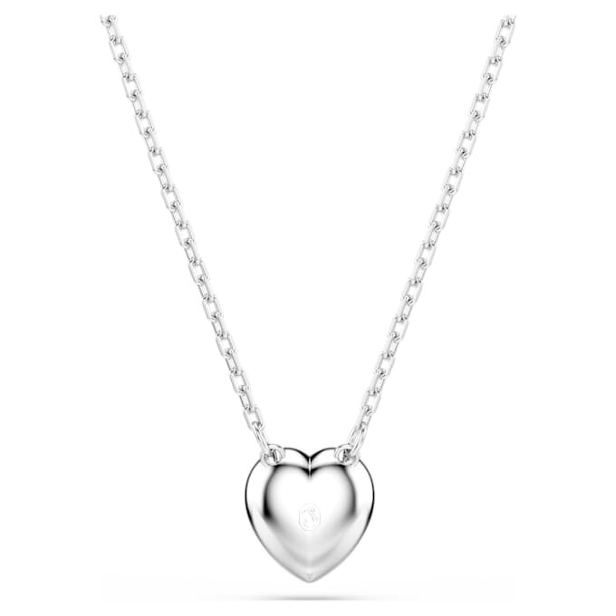 Ariana Grande X Swarovski hanger met gemengde slijpvormen, hart, wit, gerhodineerd Ariana Grande X Swarovski hanger met gemengde slijpvormen, hart, wit, gerhodineerd