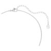 Ariana Grande X Swarovski hanger met kristallen parel, ronde slijpvorm, bloem, wit, gerhodineerd