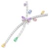 Ariana Grande X Swarovski-ketting met gemengde slijpvormen, libelle, veelkleurig, gerhodineerd Ariana Grande X Swarovski-ketting met gemengde slijpvormen, libelle, veelkleurig, gerhodineerd