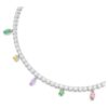 Ariana Grande X Swarovski-ketting met gemengde slijpvormen, veelkleurig, gerhodineerd Ariana Grande X Swarovski-ketting met gemengde slijpvormen, veelkleurig, gerhodineerd