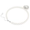 Ariana Grande X Swarovski ketting met kristallen parel, hartvormige slijpvorm, hart, wit, gerhodineerd