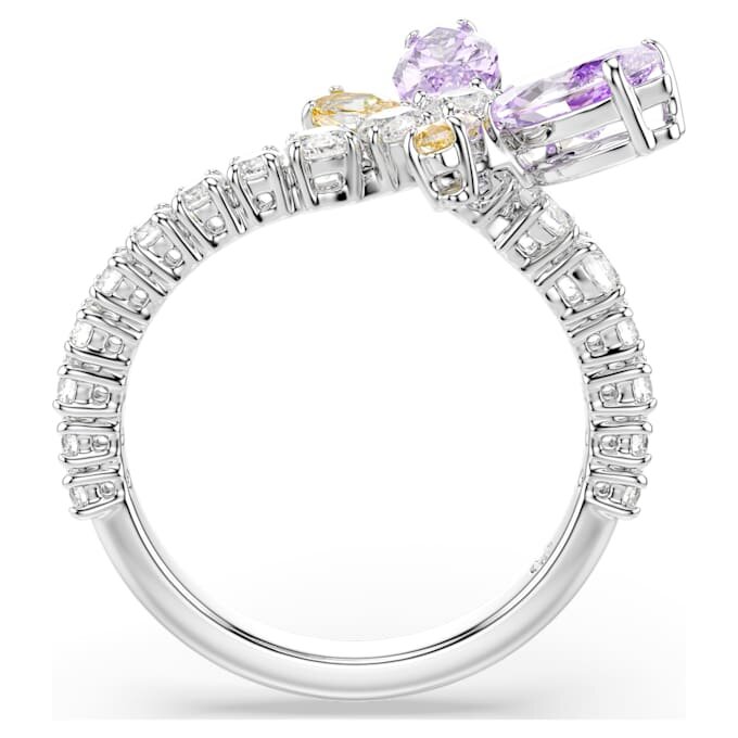 Ariana Grande X Swarovski motiering met gemengde slijpvormen, libelle, veelkleurig, gerhodineerd Ariana Grande X Swarovski motiering met gemengde slijpvormen, libelle, veelkleurig, gerhodineerd