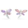 Ariana Grande X Swarovski oorbellen met gemengde slijpvormen, libelle, veelkleurig, gerhodineerd Ariana Grande X Swarovski oorbellen met gemengde slijpvormen, libelle, veelkleurig, gerhodineerd