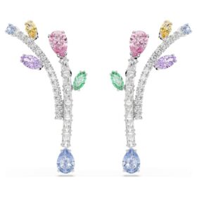 Ariana Grande X Swarovski oorbellen met gemengde slijpvormen, veelkleurig, gerhodineerd