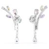 Ariana Grande X Swarovski oorbellen met gemengde slijpvormen, veelkleurig, gerhodineerd Ariana Grande X Swarovski oorbellen met gemengde slijpvormen, veelkleurig, gerhodineerd