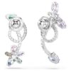Ariana Grande X Swarovski oorbellen met oorbevestiging, gemengde slijpvormen, libelle, bloem, veelkleurig, gerhodineerd Ariana Grande X Swarovski oorbellen met oorbevestiging, gemengde slijpvormen, libelle, bloem, veelkleurig, gerhodineerd