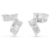Ariana Grande X Swarovski oorcuffs met baguette-slijpsel, wit, gerhodineerd Ariana Grande X Swarovski oorcuffs met baguette-slijpsel, wit, gerhodineerd