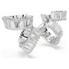 Ariana Grande X Swarovski oorcuffs met baguette-slijpsel, wit, gerhodineerd Ariana Grande X Swarovski oorcuffs met baguette-slijpsel, wit, gerhodineerd