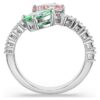 Ariana Grande X Swarovski open ring met gemengde slijpvormen, veelkleurig, gerhodineerd