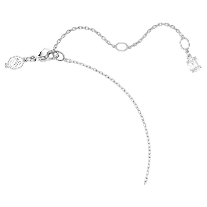 Ariana Grande X Swarovski-set met gemengde slijpvormen, hart, wit, gerhodineerd Ariana Grande X Swarovski-set met gemengde slijpvormen, hart, wit, gerhodineerd